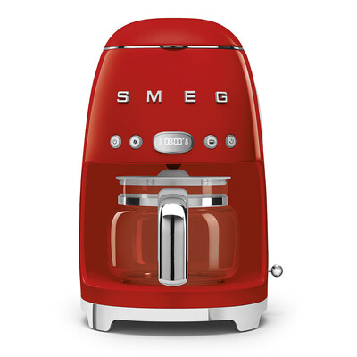 Machine à café filtre SMEG - Rouge Brillant - DCF02RDEU