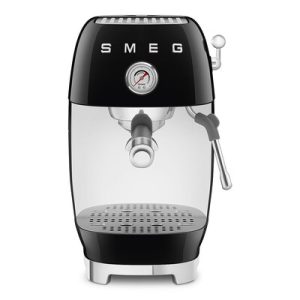 Machine expresso manuelle SMEG avec broyeur intégré - Noir Brillant - ECF03BLEU