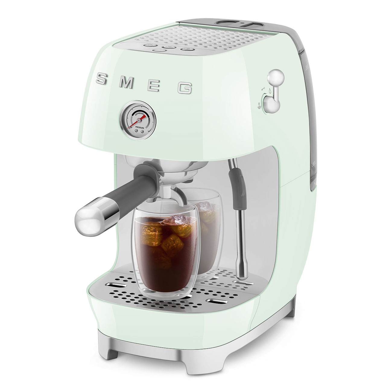Machine expresso manuelle SMEG avec broyeur intégré - Vert d'Eau Brillant - ECF03PGEU – Image 4
