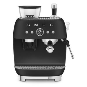 Machine expresso manuelle SMEG avec broyeur intégré - Noir Mat - EGF03BLMEU
