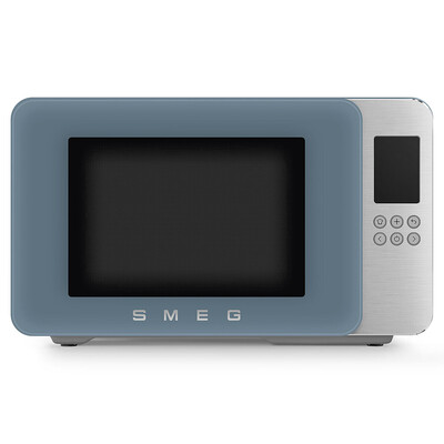 Micro-ondes SMEG MOC01SBMEU pose libre gril - Bleu Orage