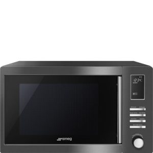 Micro-ondes SMEG MOE31B pose libre gril - Dark Inox