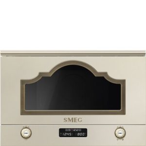 Micro-ondes SMEG MP722PO encastrable gril - Crème