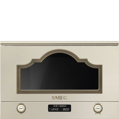 Micro-ondes SMEG MP722PO encastrable gril - Crème