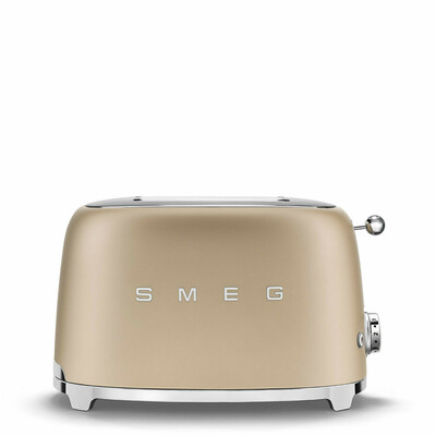 Grille-pain SMEG 2 tranches Années 50 - Or Mat