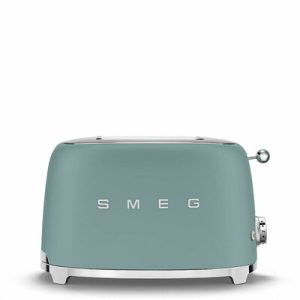 Grille-pain SMEG 2 tranches Années 50 - Vert Émeraude Mat