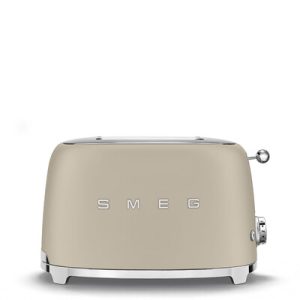 Grille-pain SMEG 2 tranches Années 50 - Beige Lin Mat