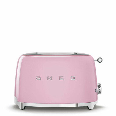 Grille-pain SMEG 2 tranches Années 50 - Rose
