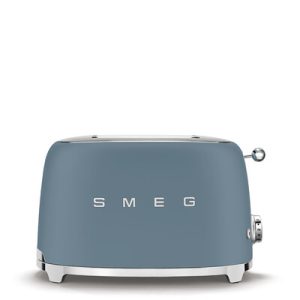 Grille-pain SMEG 2 tranches Années 50 - Bleu Orage Mat