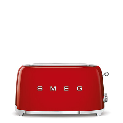 Grille-pain SMEG 4 tranches / 2 fentes Années 50 - Rouge