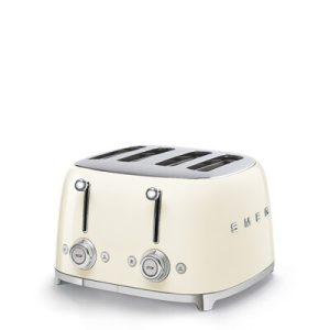 Grille-pain SMEG 4 tranches / 4 fentes Années 50 - Crème