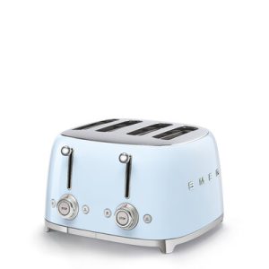 Grille-pain SMEG 4 tranches / 4 fentes Années 50 - Bleu Azur