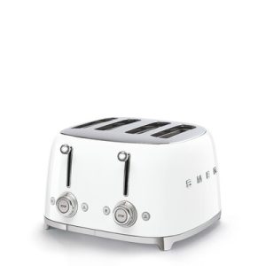 Grille-pain SMEG 4 tranches / 4 fentes Années 50 - Blanc