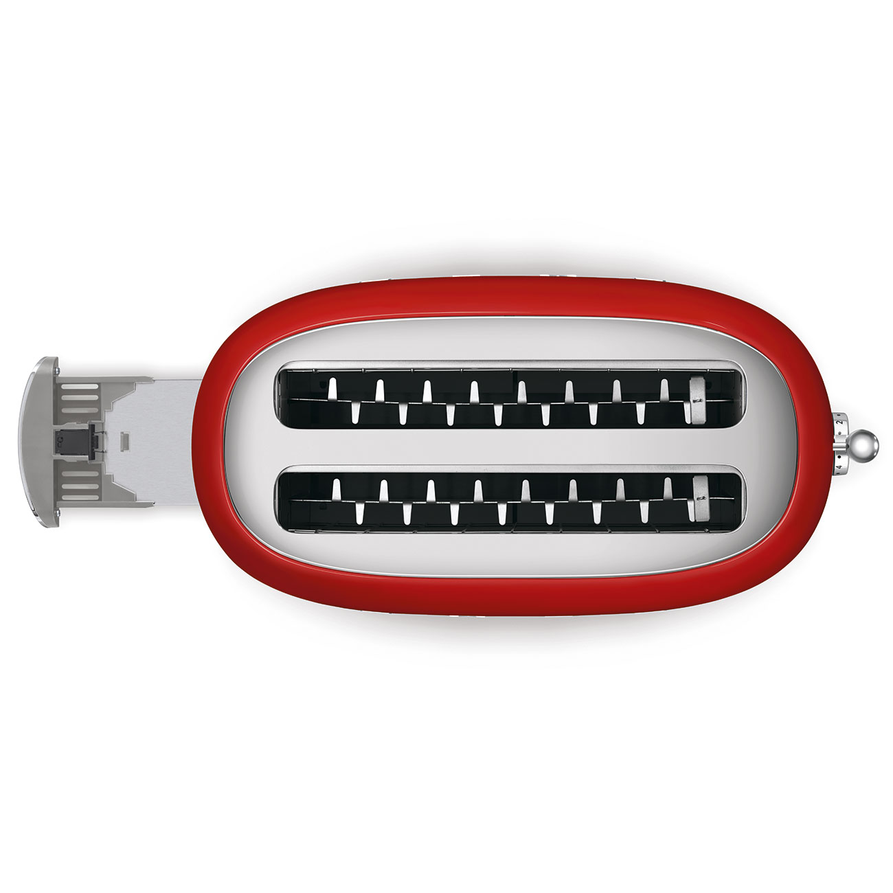 Grille-pain SMEG 4 tranches / 2 fentes Années 50 - Rouge – Image 3