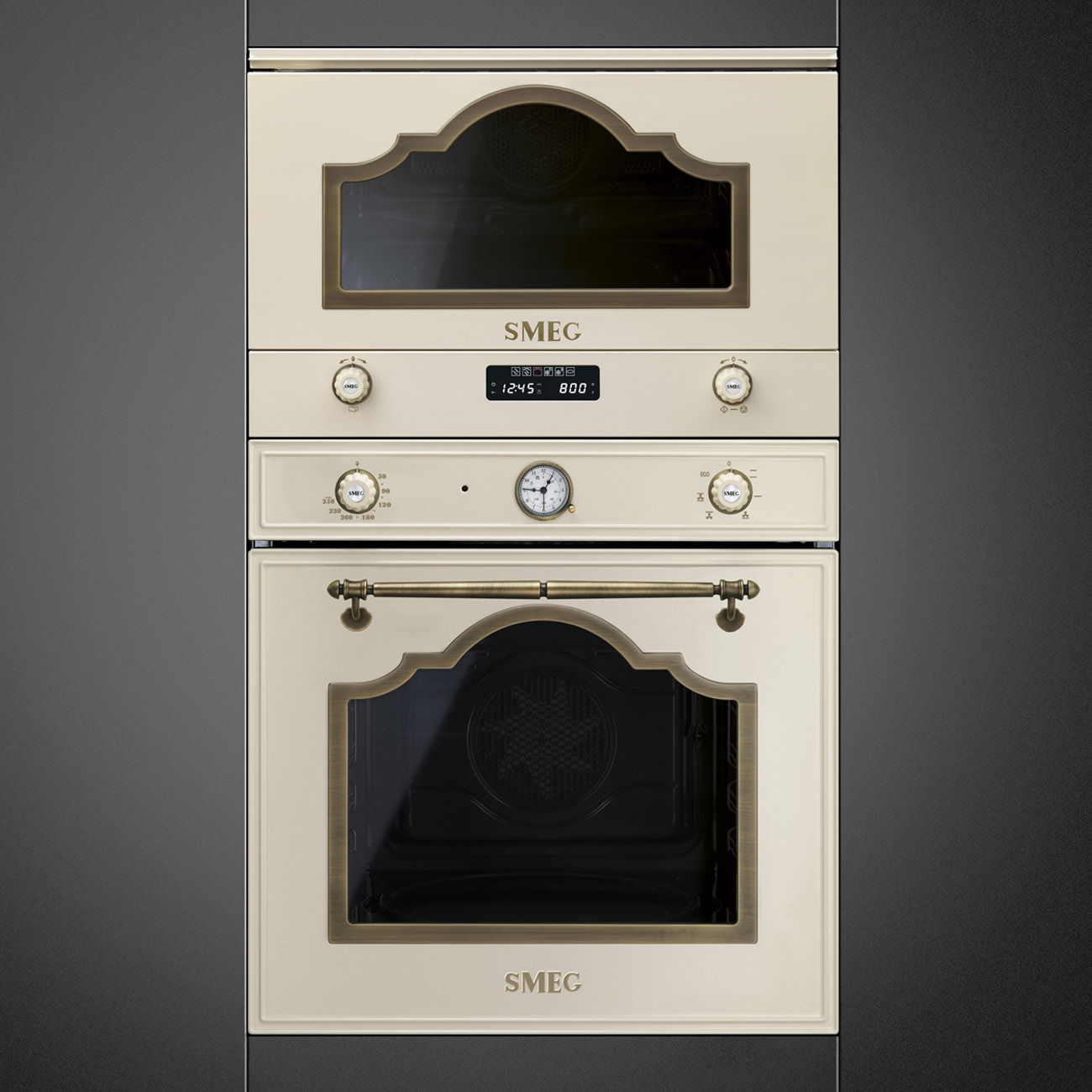 Micro-ondes SMEG MP722PO encastrable gril - Crème – Image 2