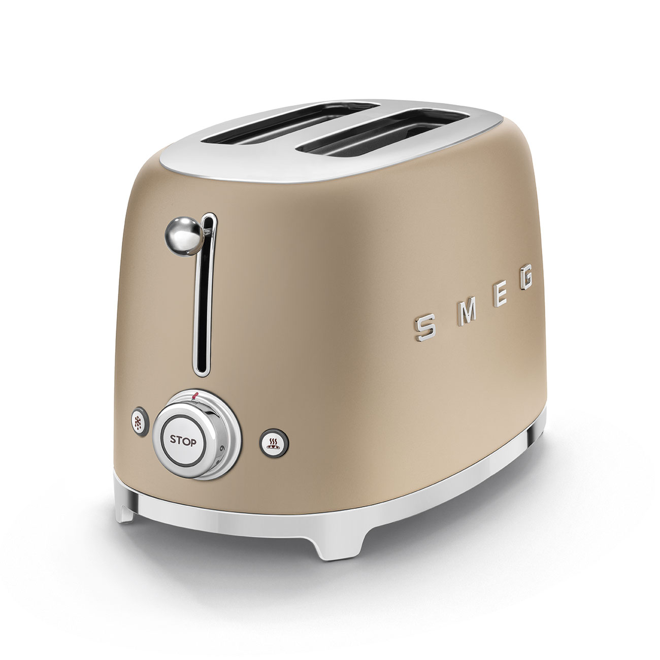 Grille-pain SMEG 2 tranches Années 50 - Or Mat – Image 5