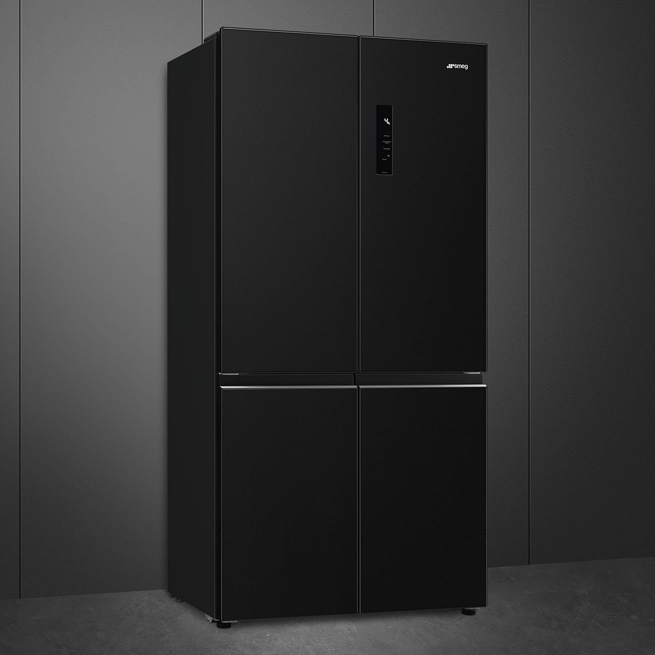 Réfrigérateur SMEG Universel 4 portes - Dark Inox Look