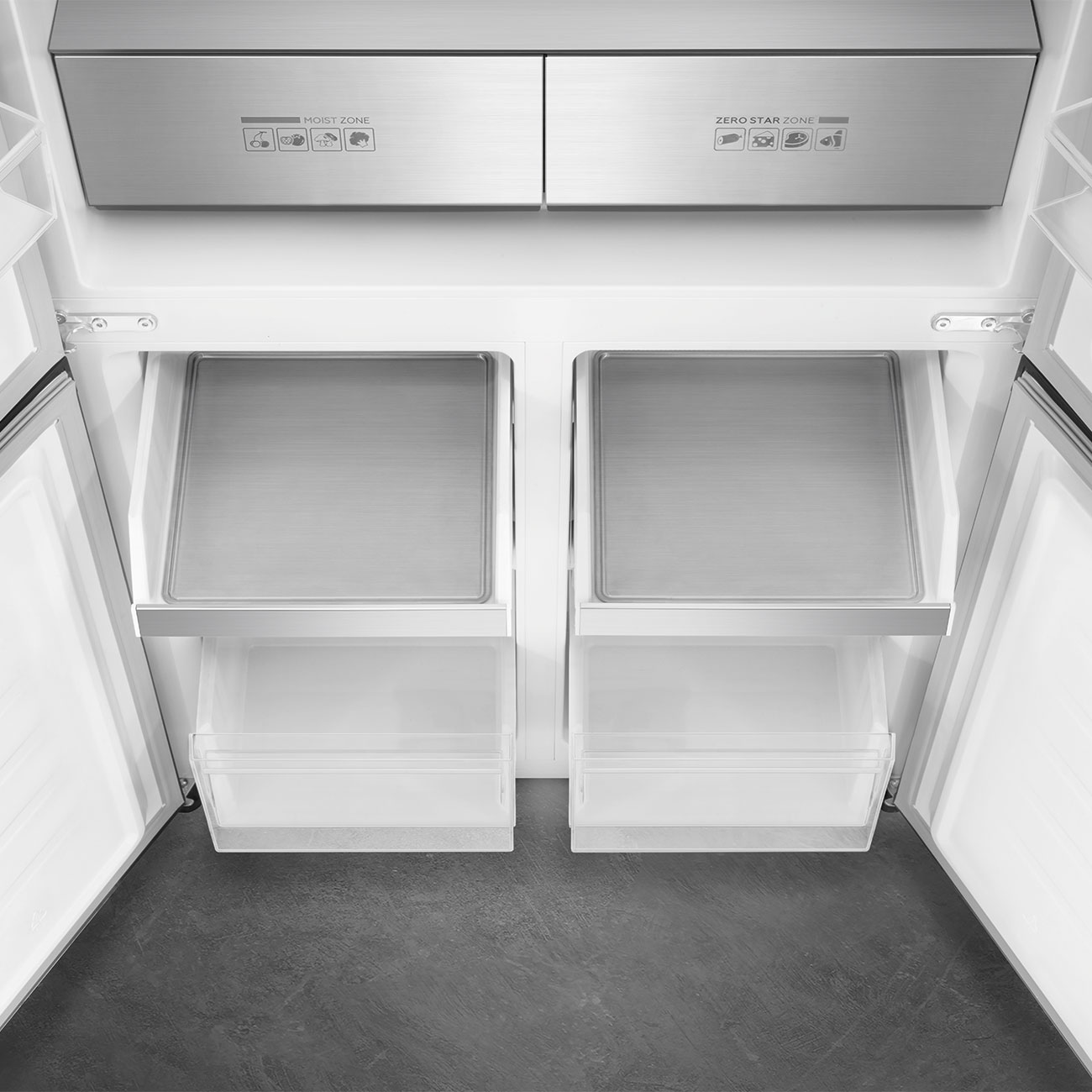 Réfrigérateur SMEG Universel 4 portes - Dark Inox Look – Image 4