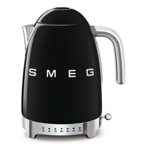 Bouilloire SMEG 1,7L Températures Réglables Années 50 - Noir