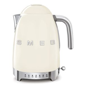 Bouilloire SMEG 1,7L Températures Réglables Années 50 - Crème