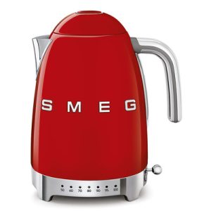 Bouilloire SMEG 1,7L Températures Réglables Années 50 - Rouge