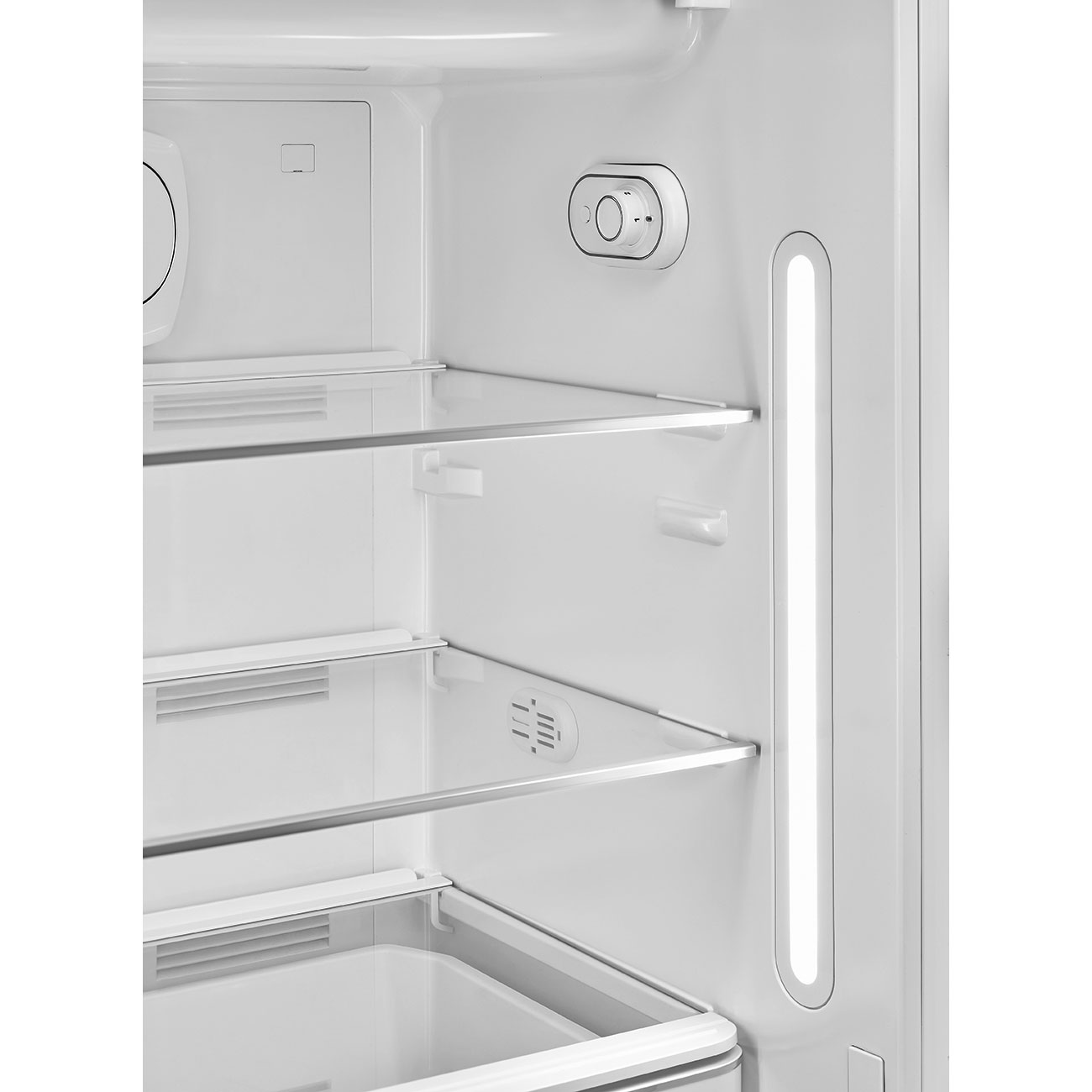 Réfrigérateur Une porte Gris métal Esthétique Années 50 – Image 3