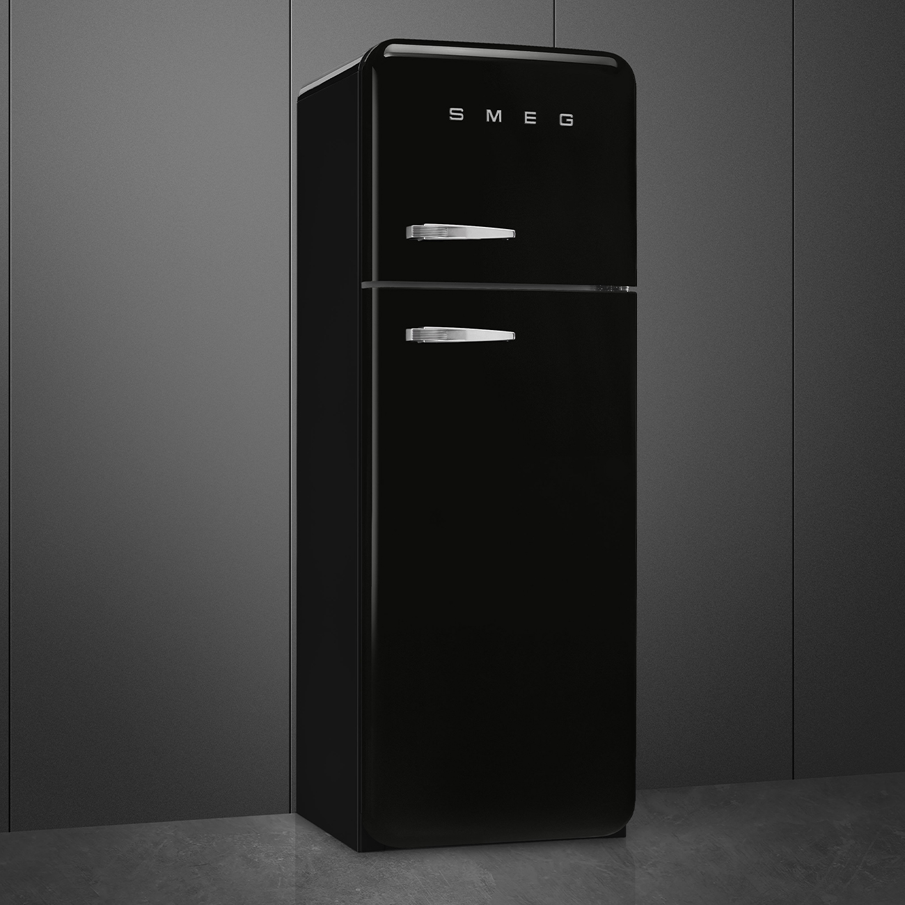 Réfrigérateur Deux portes Noir Esthétique Années 50 – Image 3