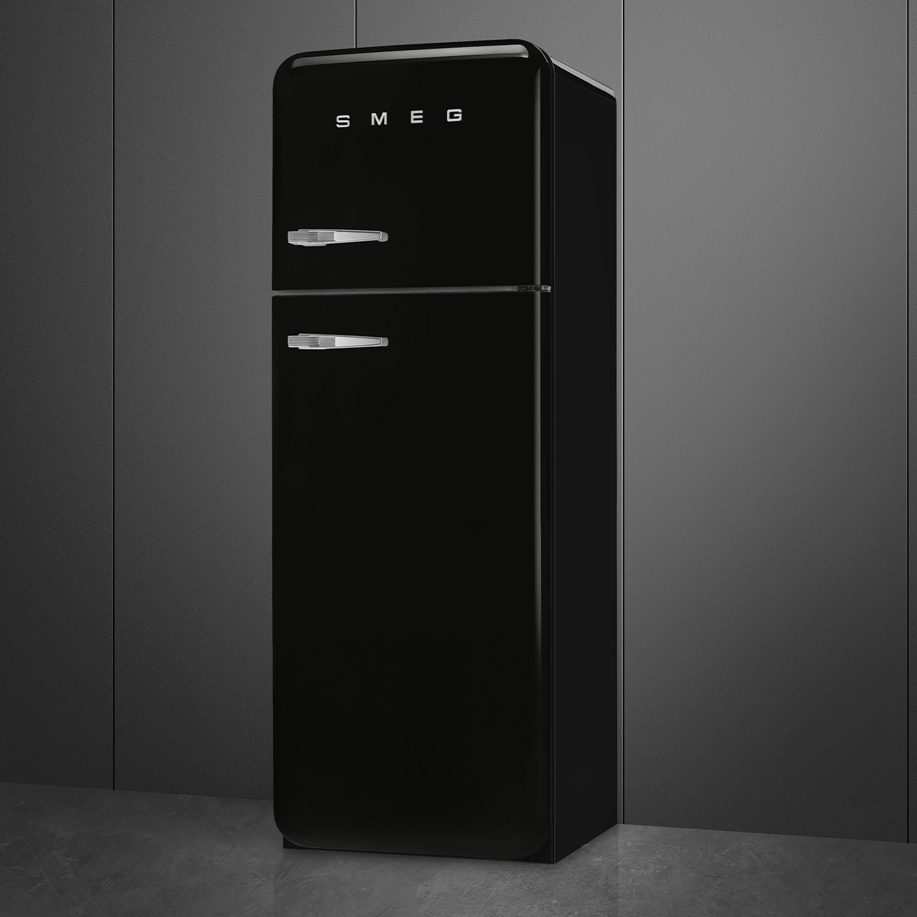 Réfrigérateur Deux portes Noir Esthétique Années 50 – Image 4