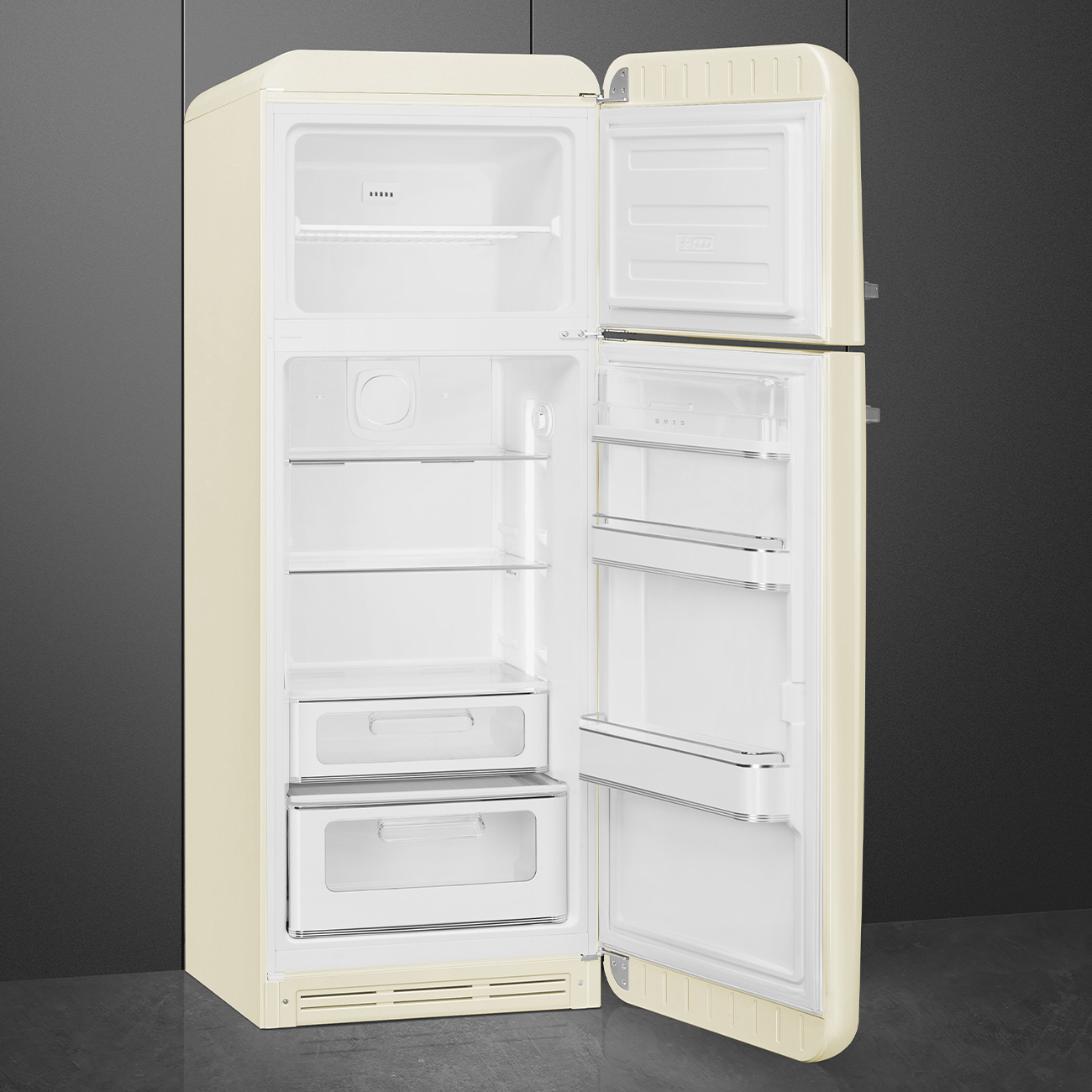 Réfrigérateur Deux portes Crème Esthétique Années 50 – Image 2