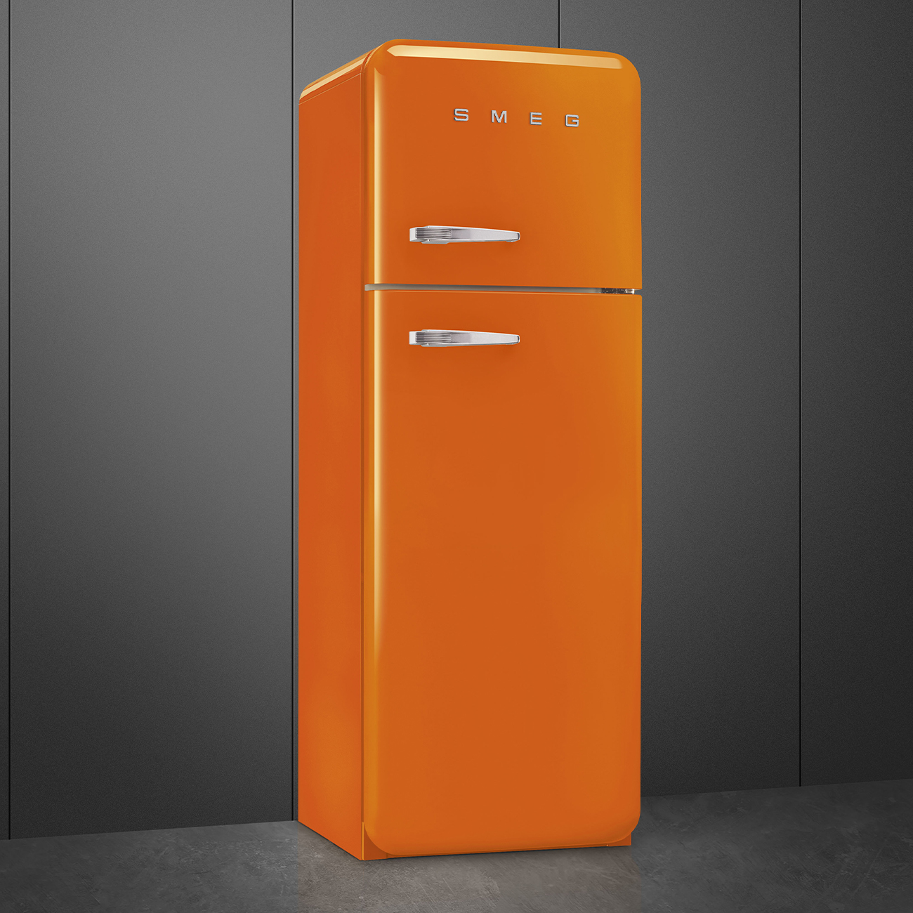 Réfrigérateur Deux portes Orange Esthétique Années 50 – Image 3
