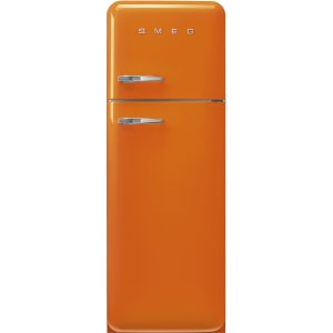 Réfrigérateur Deux portes Orange Esthétique Années 50
