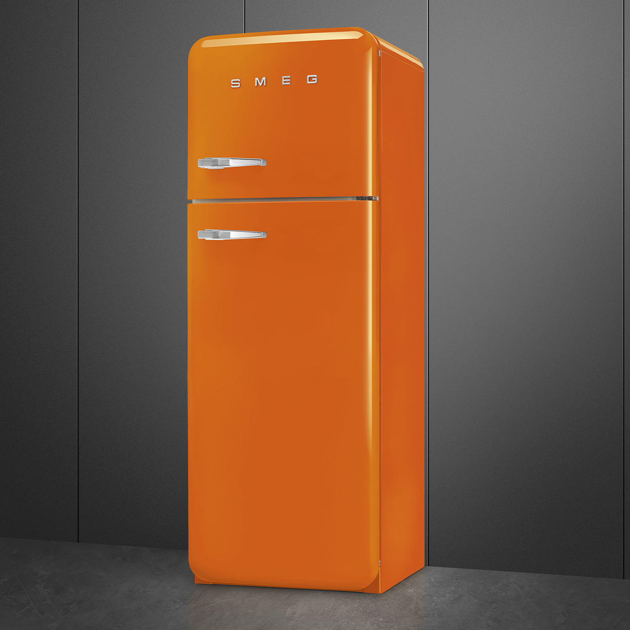 Réfrigérateur Deux portes Orange Esthétique Années 50 – Image 4