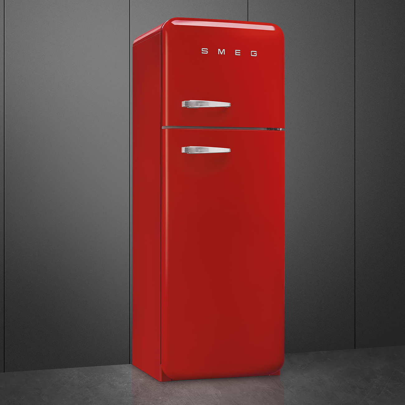 Réfrigérateur Deux portes Rouge Esthétique Années 50 – Image 3