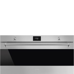 Four SMEG Classica Pyrolyse 90cm Hauteur Réduite 48cm - Inox