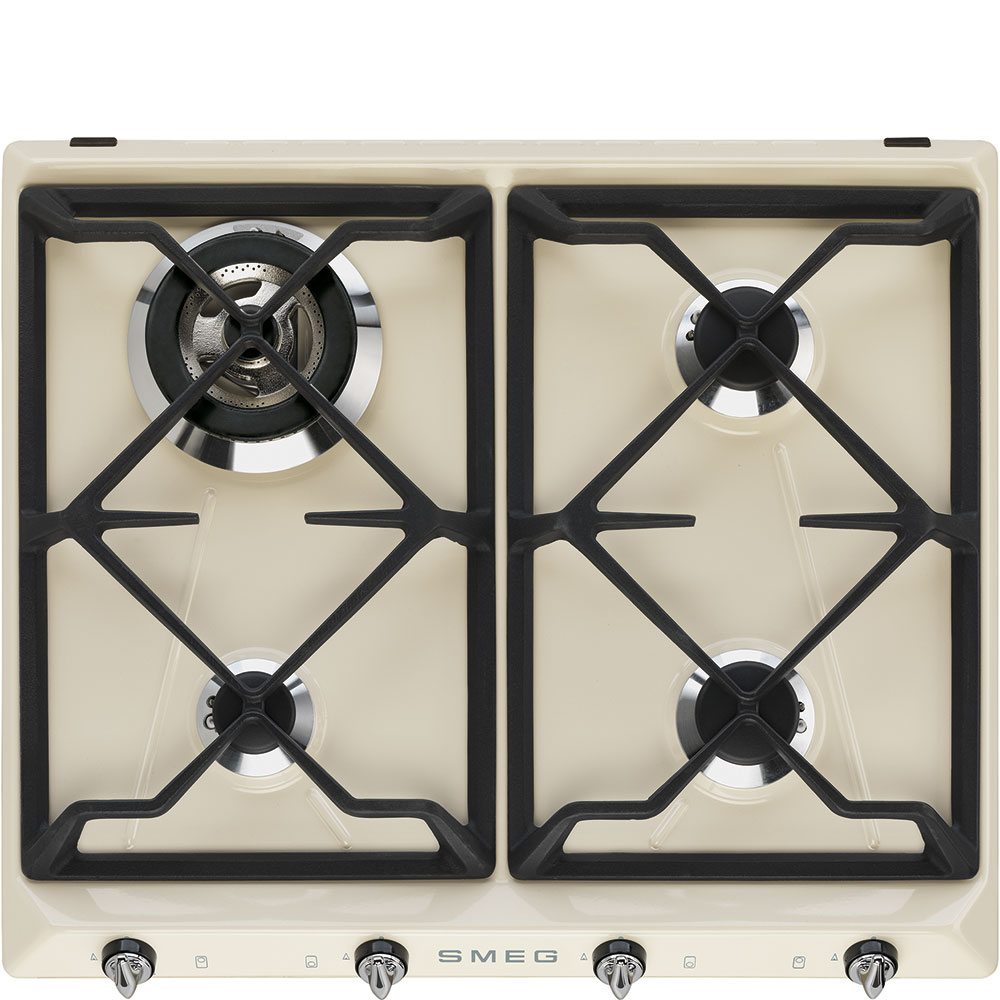 Table de Cuisson SMEG Gaz 60cm - Crème