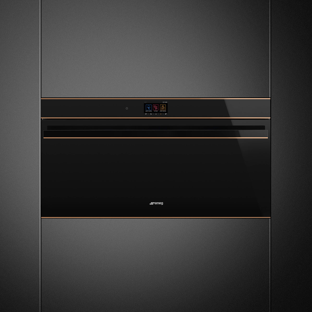 Four SMEG Dolce Stil Novo Pyrolyse 90cm Hauteur Réduite 48cm - Noir